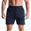 image:imageBROKIG Zero Armor Mens Gym Shorts 7 Inseam Slim Fit AntiChafing Cotton Workout Shorts with Zipper PocketNavy