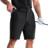 image:imageBROKIG Mens AdiArmor Golf Shorts 9 Stretch Lightweight Casual Dress Shorts for Men with 5 Pockets Quick DryBlack