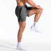 image:imageBROKIG Mens DriArmor Workout Athletic Shorts 5 inch Lightweight Stretch Gym Short with Mesh Zip PocketsDark Grey