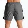 image:imageBROKIG Mens DriArmor Workout Athletic Shorts 5 inch Lightweight Stretch Gym Short with Mesh Zip PocketsDark Grey