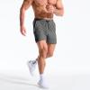 image:imageBROKIG Mens DriArmor Workout Athletic Shorts 5 inch Lightweight Stretch Gym Short with Mesh Zip PocketsDark Grey