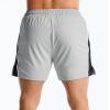 image:imageBROKIG Mens DriArmor Workout Athletic Shorts 5 inch Lightweight Stretch Gym Short with Mesh Zip PocketsLight Grey