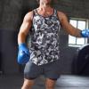 image:imageBROKIG Mens Irregular Gym Tank Tops 3 Pack Lightweight Quick Dry Running Sleeveless Shirts Bodybuilding TeeCamouflage Green