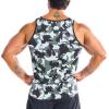 image:imageBROKIG Mens Irregular Gym Tank Tops 3 Pack Lightweight Quick Dry Running Sleeveless Shirts Bodybuilding TeeCamouflage Green