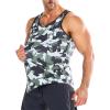 image:imageBROKIG Mens Irregular Gym Tank Tops 3 Pack Lightweight Quick Dry Running Sleeveless Shirts Bodybuilding TeeCamouflage Green
