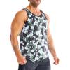 image:imageBROKIG Mens Irregular Gym Tank Tops 3 Pack Lightweight Quick Dry Running Sleeveless Shirts Bodybuilding TeeCamouflage Green