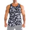 image:imageBROKIG Mens Irregular Gym Tank Tops 3 Pack Lightweight Quick Dry Running Sleeveless Shirts Bodybuilding TeeCamouflage Grey