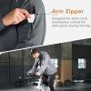 image:imageBROKIG Mens Armzip Casual Hoodie PulloverWaffle Knit Long Sleeve Warm Jacquard Loose Lounge Hooded SweatshirtsDrizzle Gray