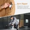 image:imageBROKIG Mens Armzip Casual Hoodie PulloverWaffle Knit Long Sleeve Warm Jacquard Loose Lounge Hooded SweatshirtsYellow
