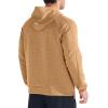 image:imageBROKIG Mens Armzip Casual Hoodie PulloverWaffle Knit Long Sleeve Warm Jacquard Loose Lounge Hooded SweatshirtsYellow