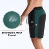 image:imageBROKIG Mens LightArmor Workout Shorts with Zip Pockets Quick Dry Breathable Tennis Running Short for Gym AthleticBlack
