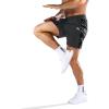 image:imageBROKIG Mens LightArmor Workout Shorts with Zip Pockets Quick Dry Breathable Tennis Running Short for Gym AthleticBlackDark Grey