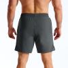 image:imageBROKIG Mens AdiArmor Running Shorts with Zip Pockets Quick Dry 7 Gym Workout Shorts Lightweight for Hiking CasualDark Grey