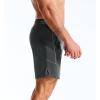 image:imageBROKIG Mens AdiArmor Running Shorts with Zip Pockets Quick Dry 7 Gym Workout Shorts Lightweight for Hiking CasualDark Grey