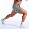 image:imageBROKIG Mens AdiArmor Running Shorts with Zip Pockets Quick Dry 7 Gym Workout Shorts Lightweight for Hiking CasualLight Grey