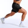 image:imageBROKIG Mens AdiArmor Running Shorts with Zip Pockets Lightweight Gym Workout Short for Hiking CasualBlack