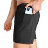 image:imageBROKIG Mens Lightweight Gym Shorts with Zip PocketStretch Fitted Quick Dry Athletic Shorts Men for Workout ExerciseBlack