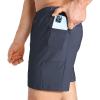 image:imageBROKIG Mens Lightweight Gym Shorts with Zip PocketStretch Fitted Quick Dry Athletic Shorts Men for Workout ExerciseDark Grey