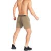 image:imageBROKIG Mens Lightweight Gym Shorts with Zip PocketStretch Fitted Quick Dry Athletic Shorts Men for Workout ExerciseKhaki