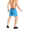 image:imageBROKIG Mens Lightweight Gym Shorts with Zip PocketStretch Fitted Quick Dry Athletic Shorts Men for Workout ExerciseLight Blue