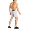image:imageBROKIG Mens Lightweight Gym Shorts with Zip PocketStretch Fitted Quick Dry Athletic Shorts Men for Workout ExerciseLight Grey