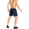 image:imageBROKIG Mens Lightweight Gym Shorts with Zip PocketStretch Fitted Quick Dry Athletic Shorts Men for Workout ExerciseNavy Blue