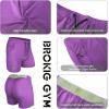image:imageBROKIG Mens Lightweight Gym Shorts with Zip PocketStretch Fitted Quick Dry Athletic Shorts Men for Workout ExercisePurple