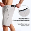 image:imageBROKIG AdiArmor Mens Golf Shorts 9 Lightweight Stretch Tailored Fit Casual Work Shorts with Zip PocketLight Grey