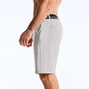 image:imageBROKIG AdiArmor Mens Golf Shorts 9 Lightweight Stretch Tailored Fit Casual Work Shorts with Zip PocketLight Grey