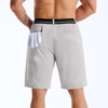 image:imageBROKIG AdiArmor Mens Golf Shorts 9 Lightweight Stretch Tailored Fit Casual Work Shorts with Zip PocketLight Grey