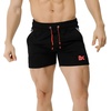 image:imageBROKIG Mens 5 Gym Bodybuilding Shorts Running Workout Lightweight Shorts Elastic Waistband with PocketsBlackgray