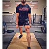 image:imageBROKIG Mens 5 Gym Bodybuilding Shorts Running Workout Lightweight Shorts Elastic Waistband with PocketsBlackred