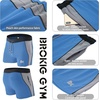 image:imageBROKIG Mens 5 Gym Bodybuilding Shorts Running Workout Lightweight Shorts Elastic Waistband with PocketsClassic Blue