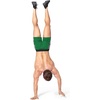 image:imageBROKIG Mens 5 Gym Bodybuilding Shorts Running Workout Lightweight Shorts Elastic Waistband with PocketsClassic Green
