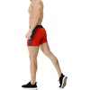 image:imageBROKIG Mens 5 Gym Bodybuilding Shorts Running Workout Lightweight Shorts Elastic Waistband with PocketsClassic Red