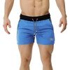 image:imageBROKIG Mens 5 Gym Bodybuilding Shorts Running Workout Lightweight Shorts Elastic Waistband with PocketsClassic Blue