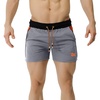 image:imageBROKIG Mens 5 Gym Bodybuilding Shorts Running Workout Lightweight Shorts Elastic Waistband with PocketsClassic Grey