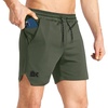 image:imageBROKIG Mens DriLite Workout Running ShortsStretch Bodybuilding Fitted Athletic Lightweight Tennis Shorts Zip PocketArmy Green