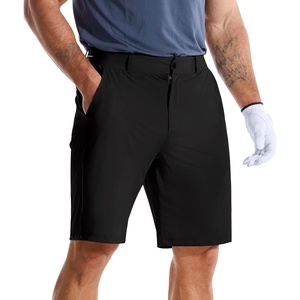 image:imageBROKIG AdiArmor Mens Golf Shorts 9 Lightweight Stretch Tailored Fit Casual Work Shorts with Zip PocketBlack