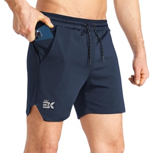 image:imageBROKIG Mens DriLite Workout Running ShortsStretch Bodybuilding Fitted Athletic Lightweight Tennis Shorts Zip PocketNavy Blue