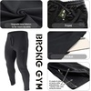 image:imageBROKIG Mens Zip Joggers Casual Gym Workout Track Pants2 Pack Beigeblack