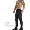 image:imageBROKIG Mens Zip Joggers Casual Gym Workout Track Pants2 Pack Blackdark Green