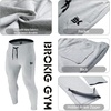 image:imageBROKIG Mens Zip Joggers Casual Gym Workout Track Pants2 Pack Blacklight Grey