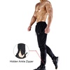 image:imageBROKIG Mens Zip Joggers Casual Gym Workout Track Pants2 Pack Blacknavy