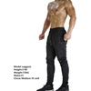 image:imageBROKIG Mens Zip Joggers Casual Gym Workout Track PantsBlack