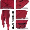 image:imageBROKIG Mens Zip Joggers Casual Gym Workout Track PantsBurgundy
