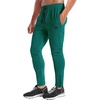 image:imageBROKIG Mens Zip Joggers Casual Gym Workout Track PantsDark Green
