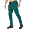 image:imageBROKIG Mens Zip Joggers Casual Gym Workout Track PantsDark Green