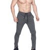 image:imageBROKIG Mens Zip Joggers Casual Gym Workout Track PantsGrey