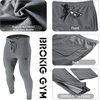 image:imageBROKIG Mens Zip Joggers Casual Gym Workout Track PantsGrey
